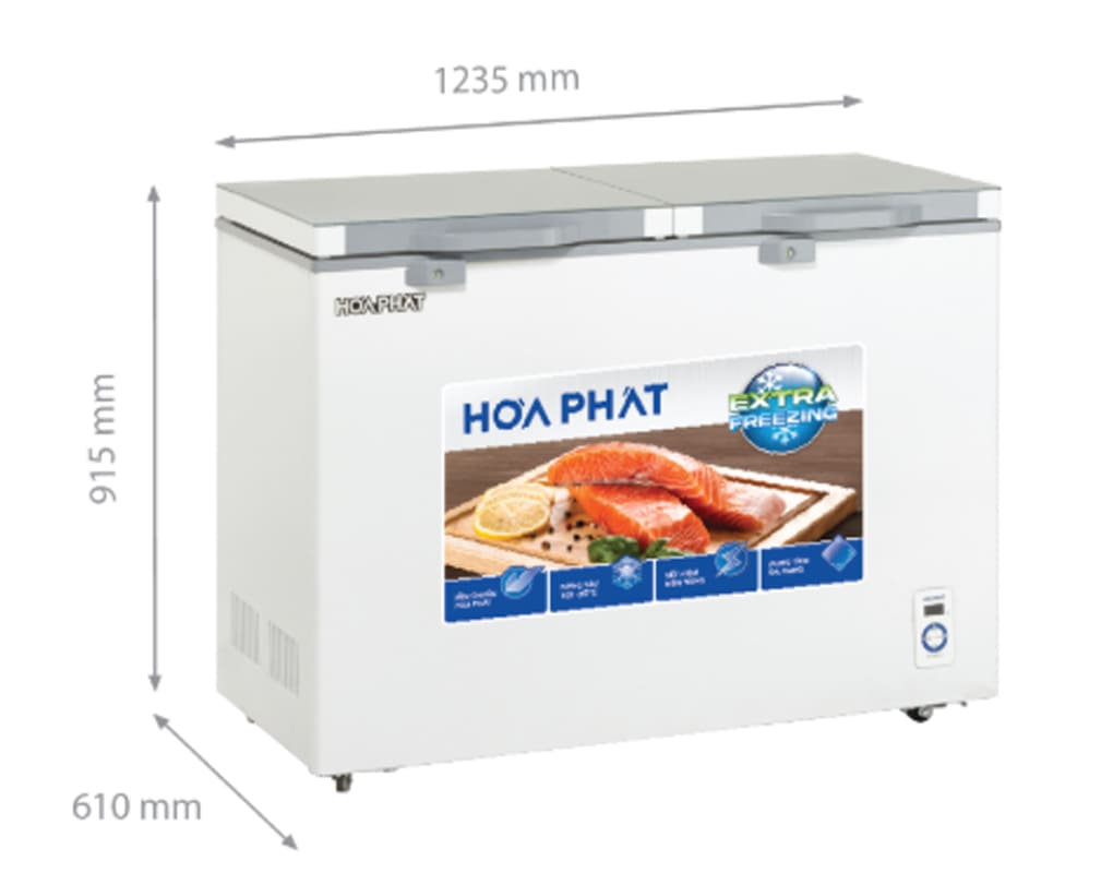Tủ đông cánh kính Hòa Phát 245 Lít HPF BD6245.T1